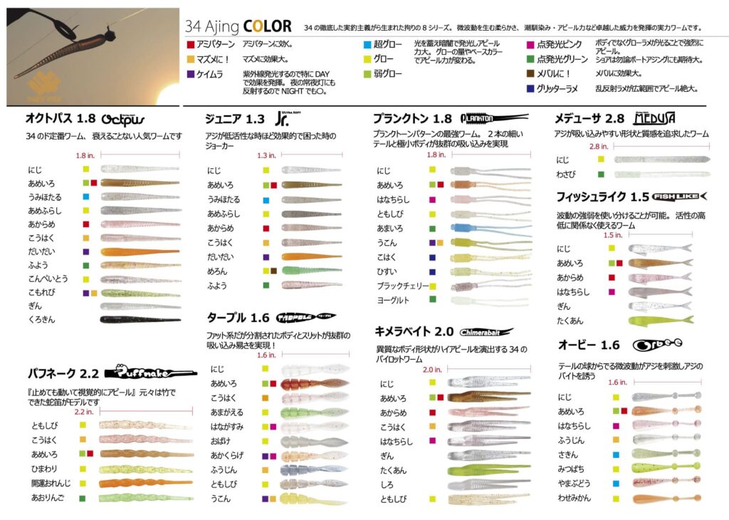 アジング爆釣ワームの色！初心者さんが最初に買うべきワームとローテーションを解説 | 釣りとキャンプのマガジンBlue's